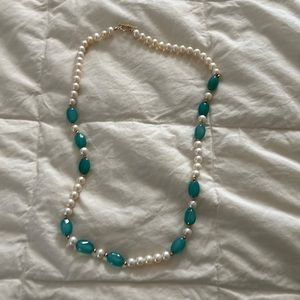 Pearl and turquoise Necklace